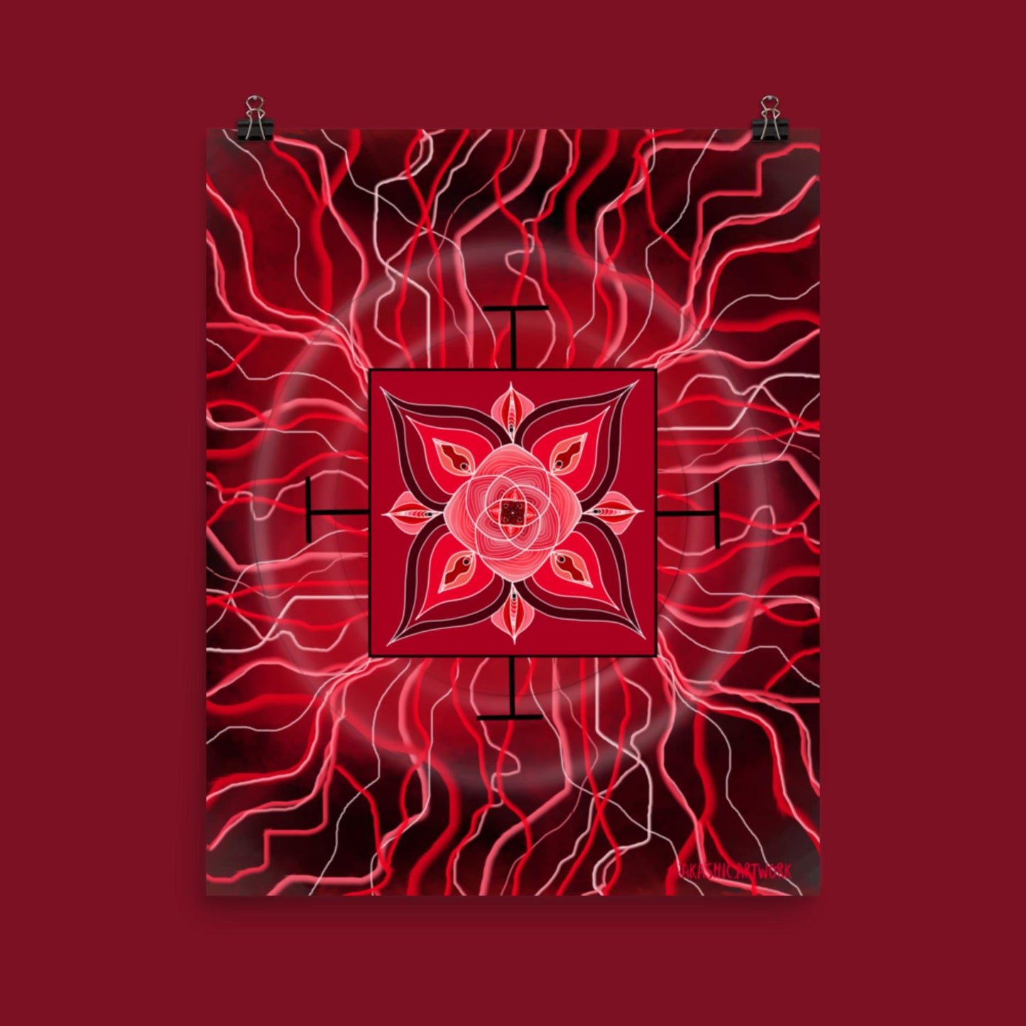 Root Chakra Mandala Print