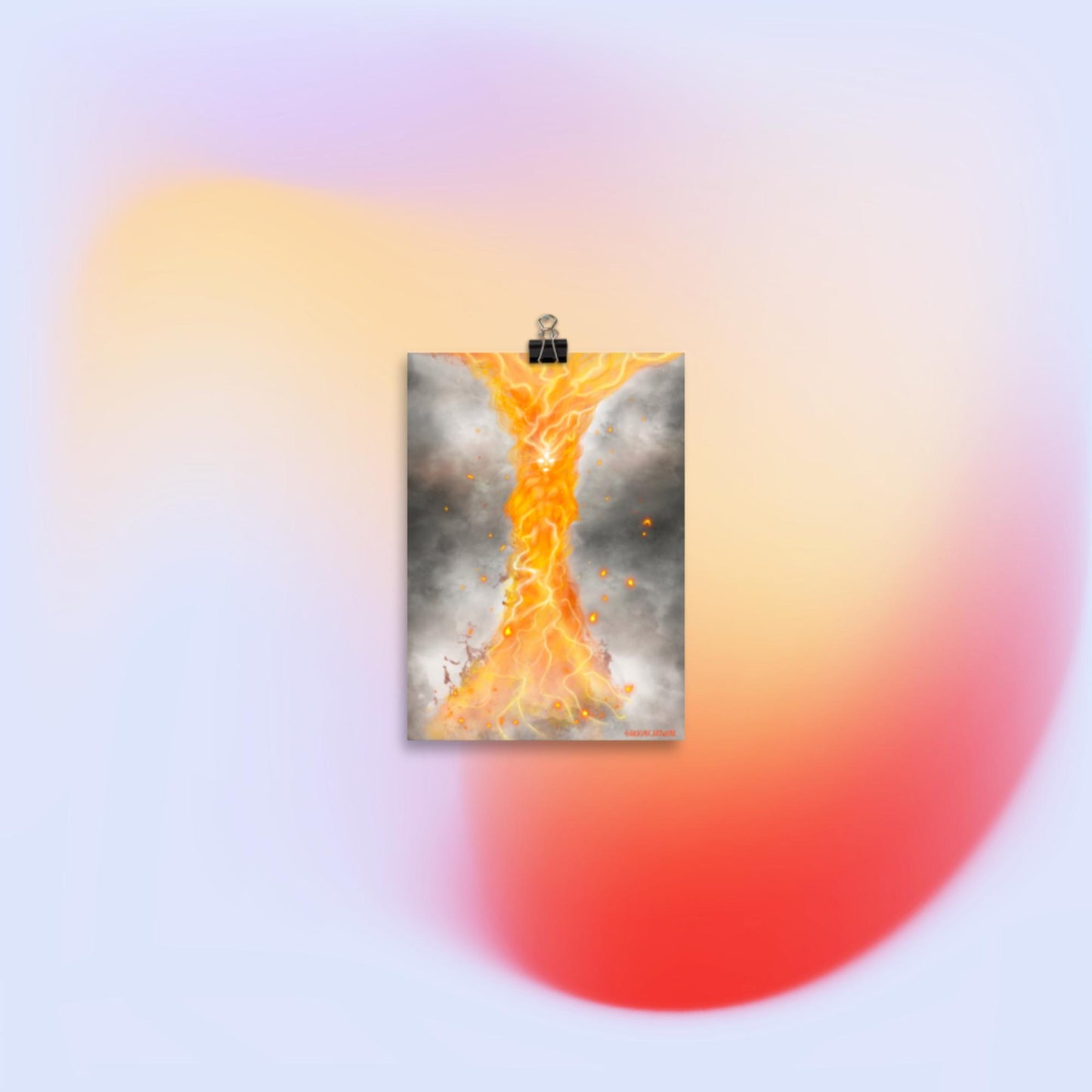 Shiva’s Fire Form Print