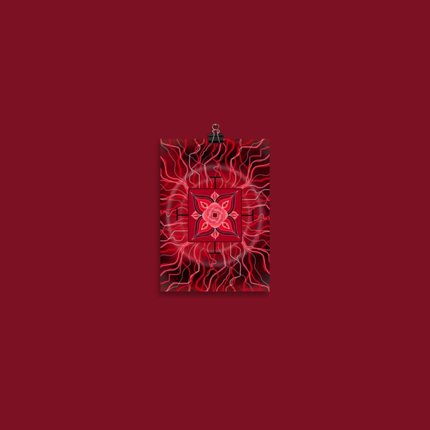 Root Chakra Mandala Print