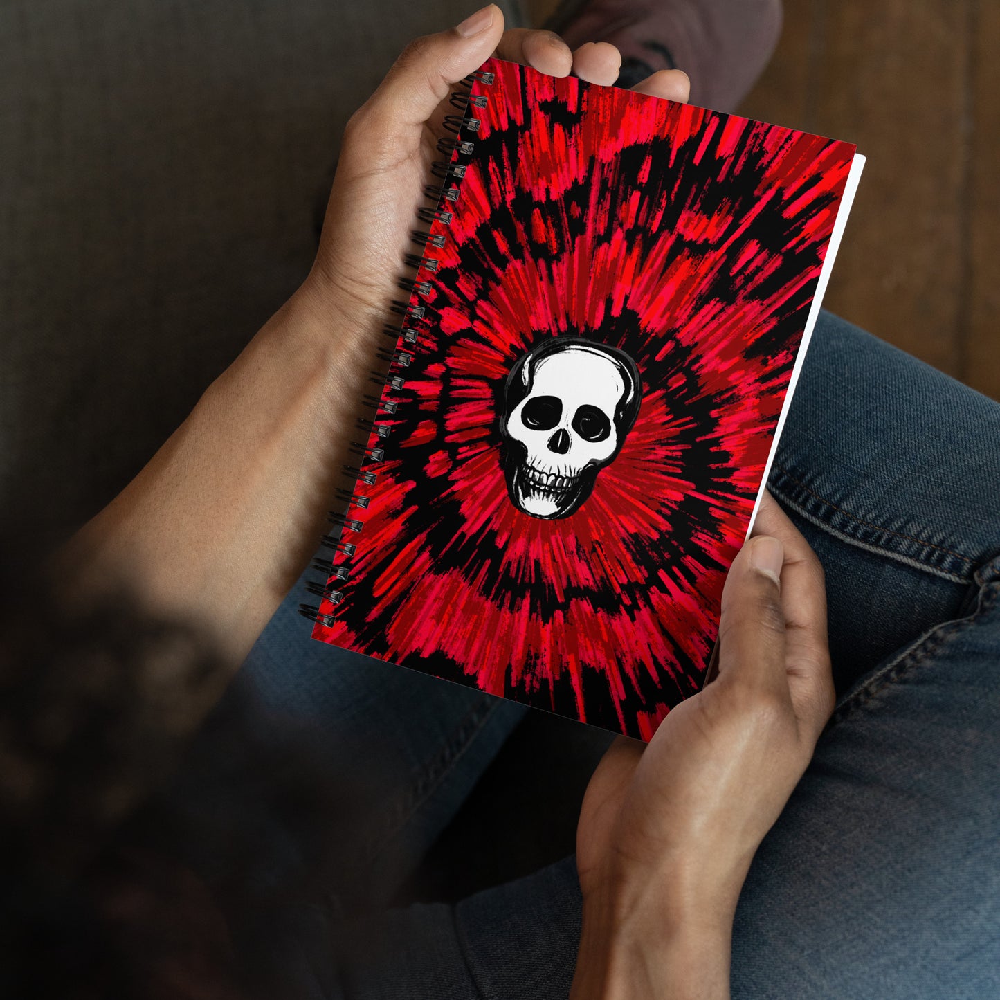 Skull spiral notebook