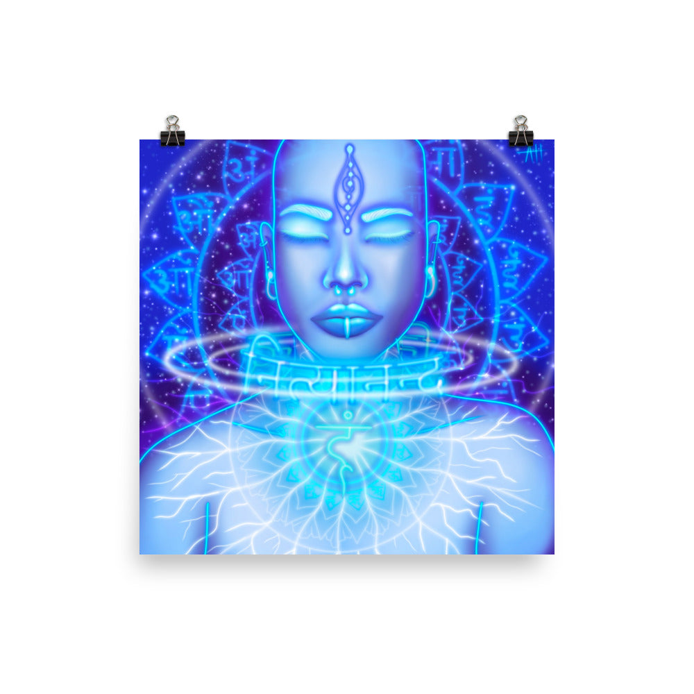 Throat Chakra Mantra Poster