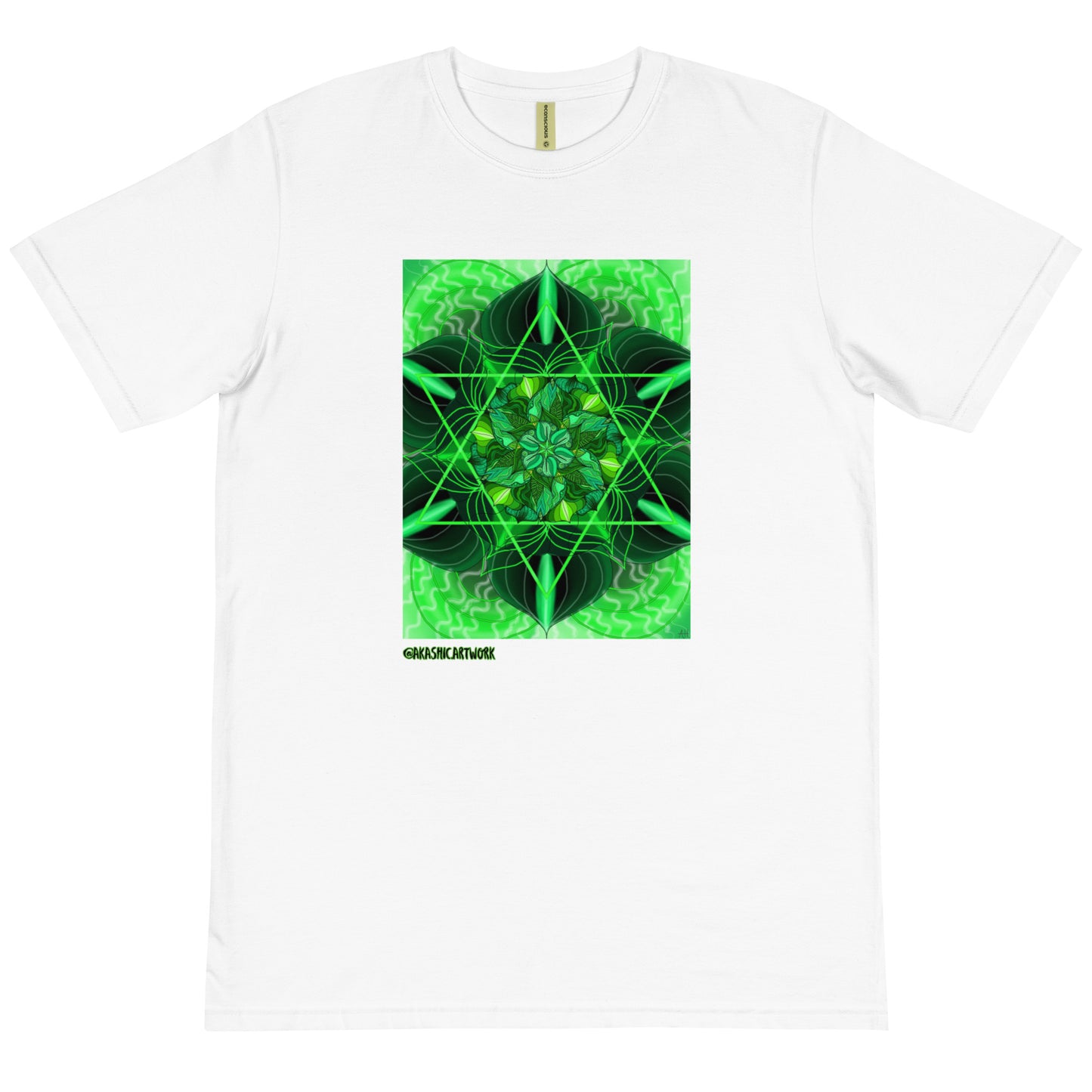 Heart Chakra Mandala Organic T-Shirt