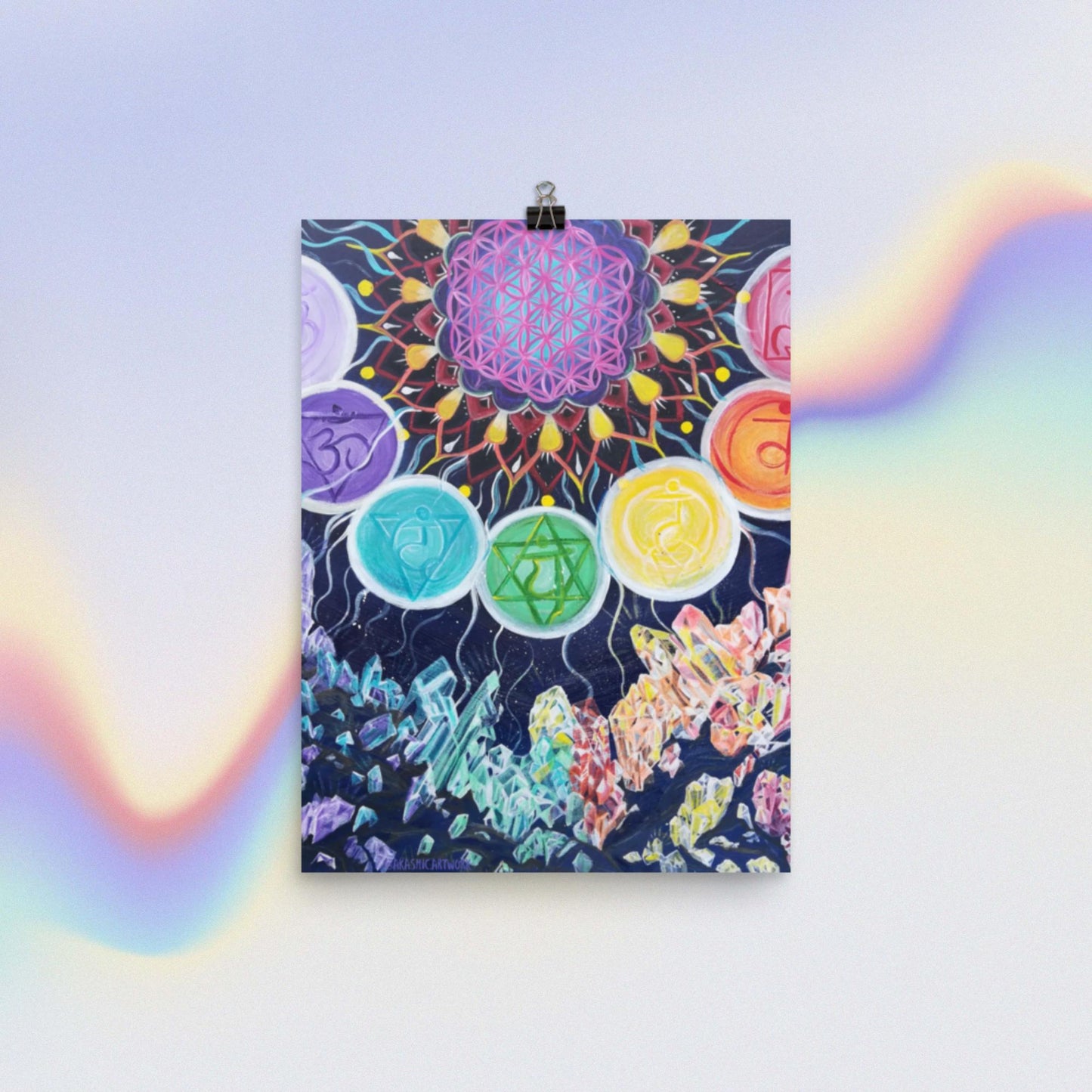 Chakra Crystals Print