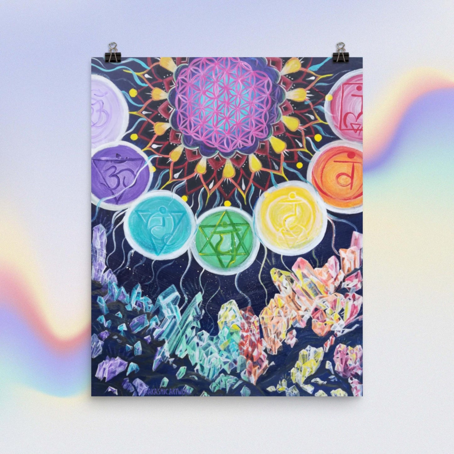 Chakra Crystals Print