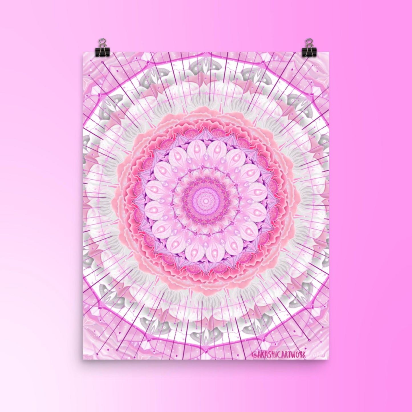 Crown Chakra Mandala Print