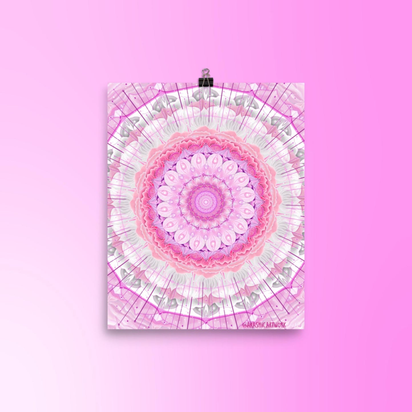 Crown Chakra Mandala Print