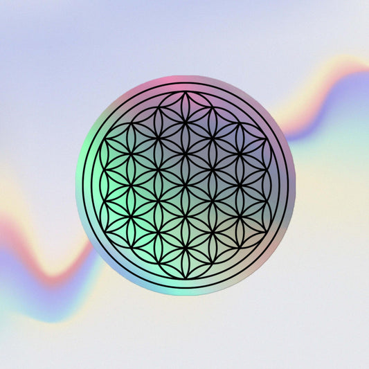 Flower of Life Holographic stickers